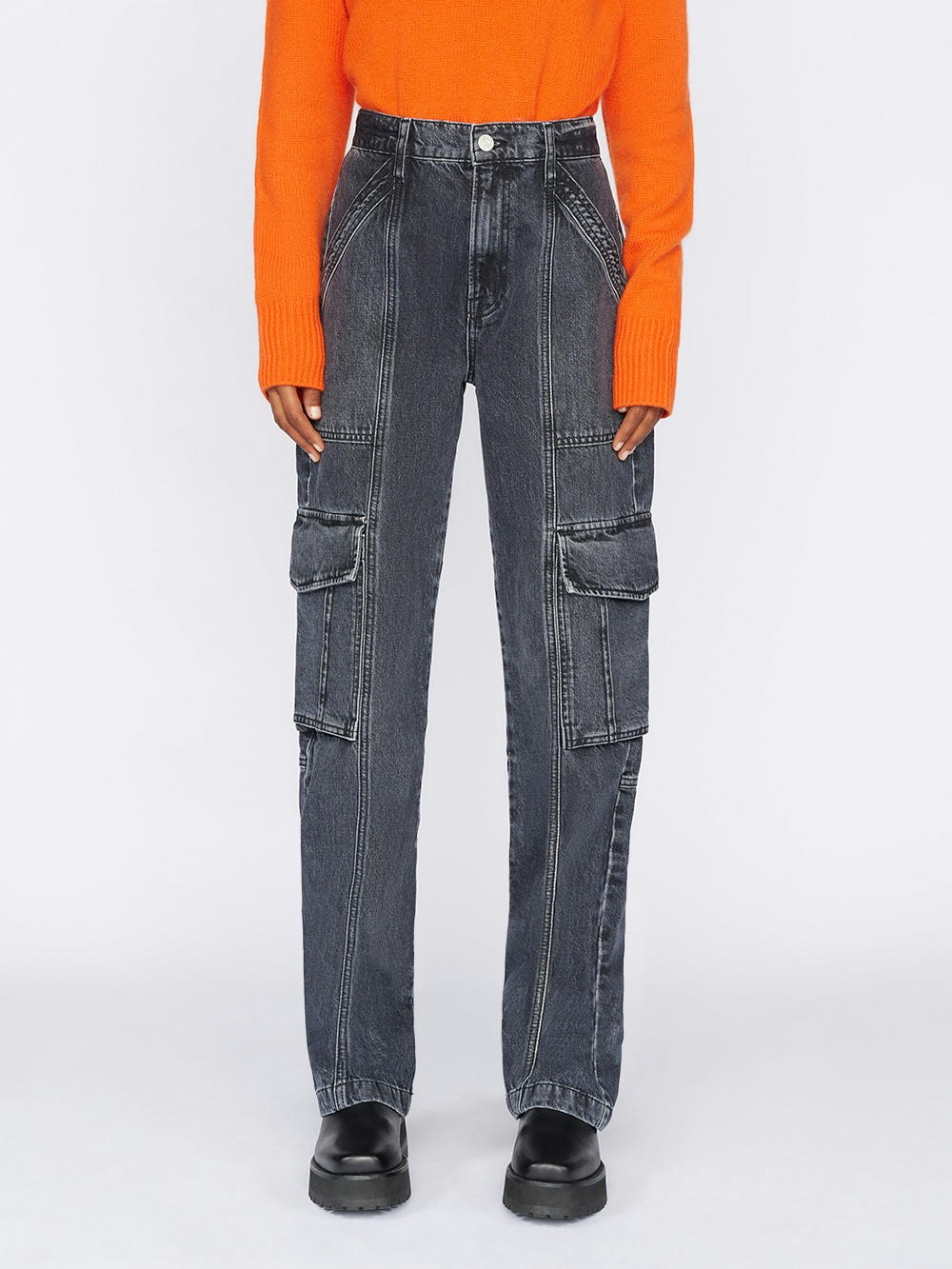 jeans front view